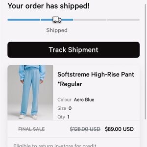 lululemon athletica Softstreme High-Rise Joggers in Aero Blue NEVER WORN